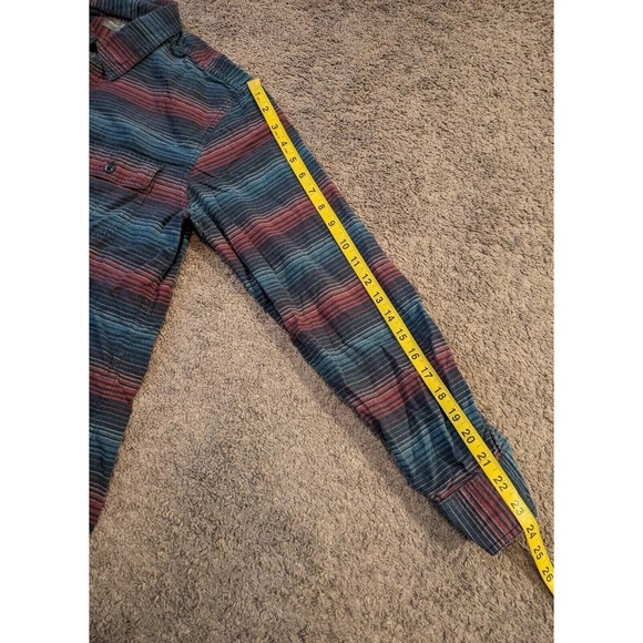 Men's L.L. Bean Signature Slim Fit Striped Flannel Button Up Shirt 300566 Medium - Picture 6 of 7